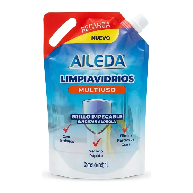 Limpiavidrios Aileda 1 Lt, recarga