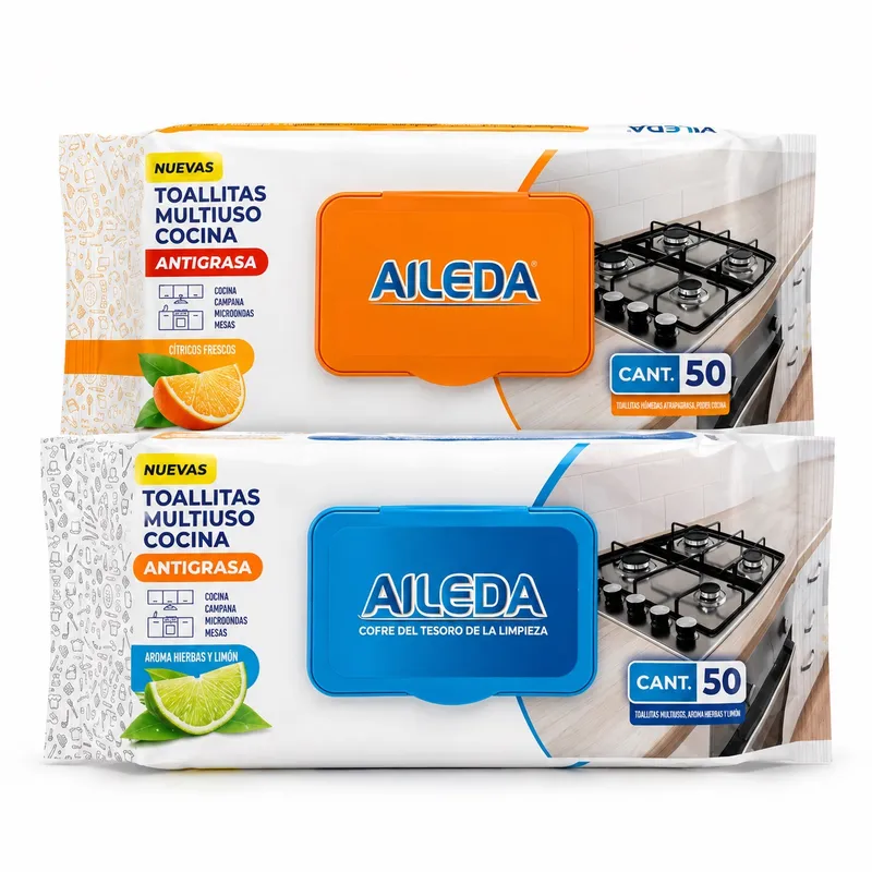 Toallas antigrasa Aileda, 50 unidades