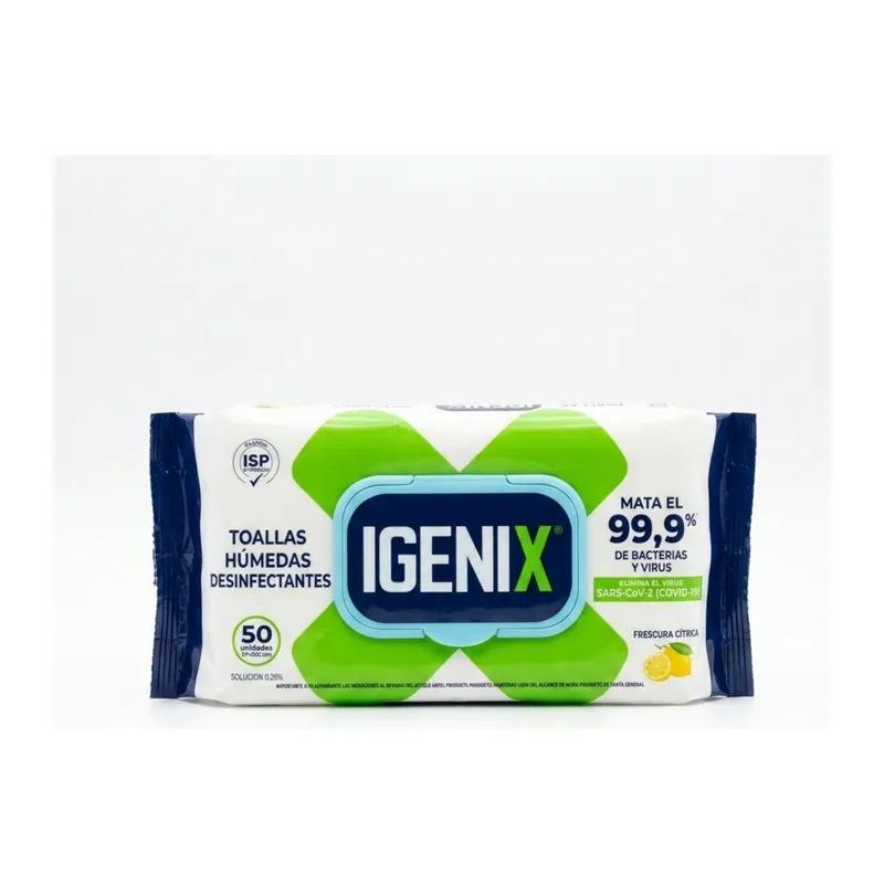 Toallas desinfectantes Igenix, 50 unidades